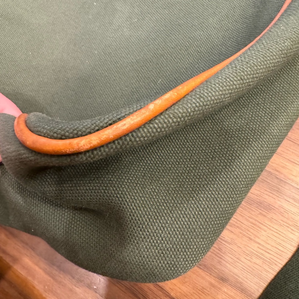 Vintage Burberry Canvas Crossbody Bag Green - Picture 8 of 8